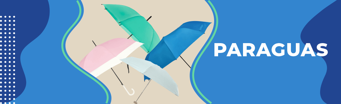 Paraguas Promocionales con impresión de tu logotipo